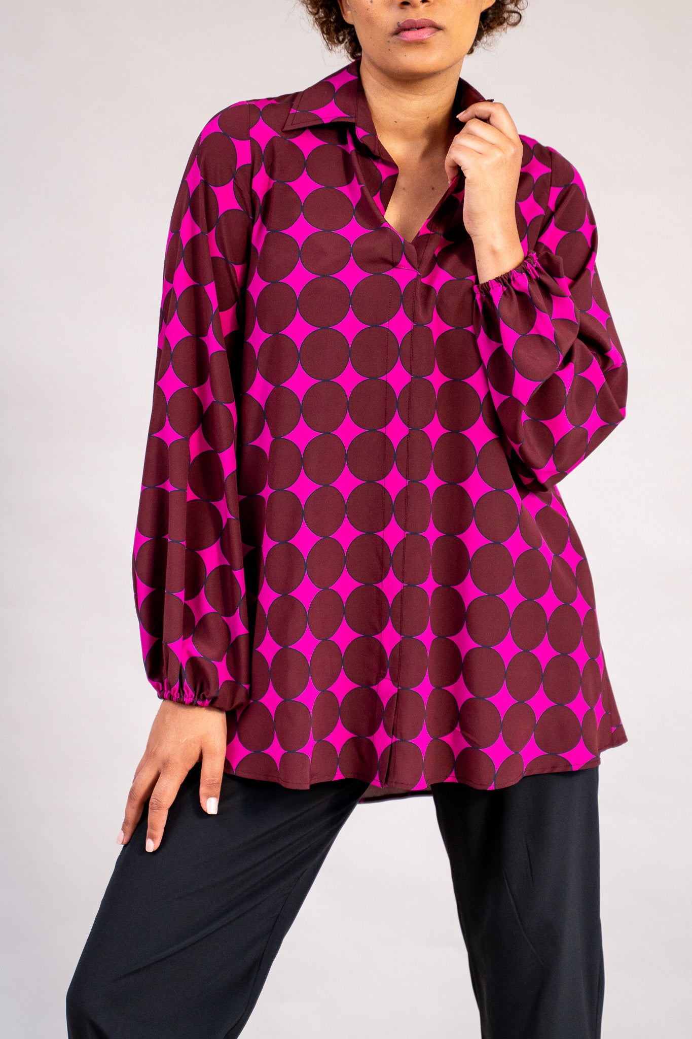 #color_hot pink polka dots
