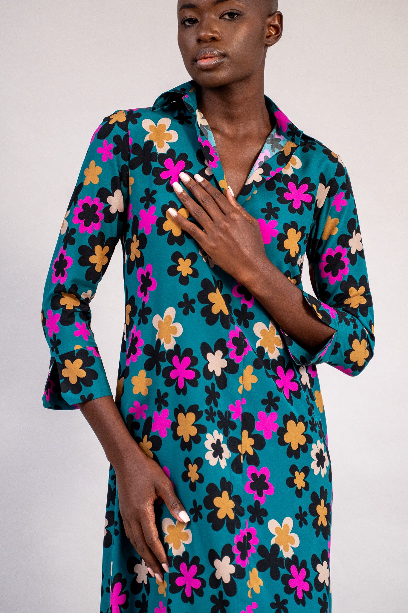 #color_deepa flowers teal with pink